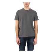 Dondup Flam Jersey T-shirt med Metall D Gray, Herr