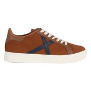 Munich Sneakers i mocka med snörning Brown, Herr