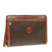 Celine Vintage Pre-owned Laeder kuvertvskor Brown, Dam