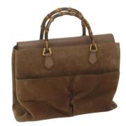 Gucci Vintage Pre-owned Mocka gucci-vskor Brown, Dam