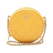 Chanel Vintage Pre-owned Laeder chanel-vskor Yellow, Dam