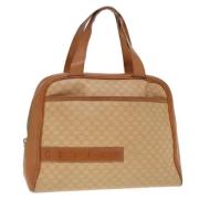 Celine Vintage Pre-owned Canvas handvskor Beige, Dam