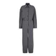 Andamane Grå Arbetare Jumpsuit Klänning Gray, Dam