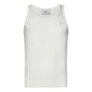 Coperni Vit Ribbad Tanktop White, Herr