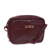 Celine Vintage Pre-owned Canvas axelremsvskor Red, Dam