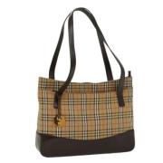 Burberry Vintage Pre-owned Canvas axelremsvskor Brown, Dam