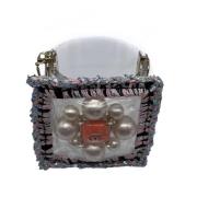 Chanel Vintage Pre-owned Tyg armband Orange, Dam