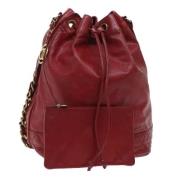 Chanel Vintage Pre-owned Tyg chanel-vskor Red, Dam