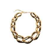 Yves Saint Laurent Vintage Pre-owned Metall halsband Yellow, Dam