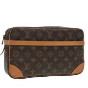 Louis Vuitton Vintage Pre-owned Canvas kuvertvskor Brown, Dam