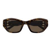 Balenciaga Cat-eye Tortoise Solglasögon med Brun Lins Brown, Dam