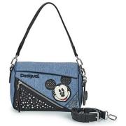 Desigual Mickey Denim Axelväska Blå Blue, Dam