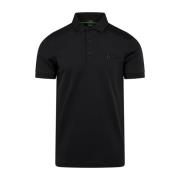 Hugo Boss Slim-fit Polo Shirt med Folieprint Logo Black, Herr