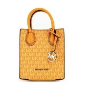 Michael Kors Elegant Läder Toteväska Yellow, Dam