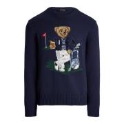 Ralph Lauren Polo Bear Performance Jumper RLX Refined Navy Blue, Herr