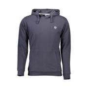 Sergio Tacchini Blått huvtröja med brodyr Blue, Herr