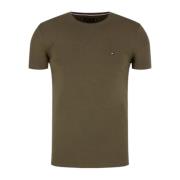 Tommy Hilfiger Slim Fit Stretch Tee för Män Green, Herr