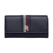 Tommy Hilfiger Kvinnors Chic Flap Plånbok Black, Dam