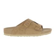 Birkenstock Beige Mockasandaler med Korksula Beige, Dam