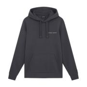 Lyle & Scott Broderad Hoodie - Klassisk Stil Gray, Herr