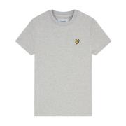 Lyle & Scott Klassisk Plain Bomull T-shirt Gray, Herr