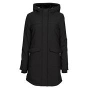 Only Svart Parkas för Kvinnor Black, Dam