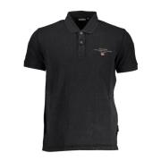 Napapijri Svart Polo Skjorta Modern Man Black, Herr