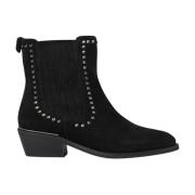 Alma EN Pena Platt nitar bootie Black, Dam