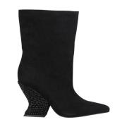 ALMA EN PENA Ankelboots med strassklack Black, Dam