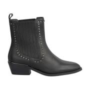 Alma EN Pena Platt nitar bootie Black, Dam