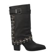 Alma EN Pena Studded gaiter boot Black, Dam