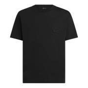 Etro Svart Bomull Jersey T-shirt Black, Herr