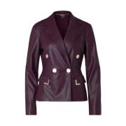 Liu Jo Elegant Blazer för Kvinnor Purple, Dam