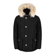 Woolrich Arctic Anorak Avtagbar Pälsjacka Black, Herr