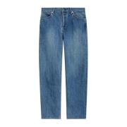 Jil Sander Jeans med logotyp Blue, Dam