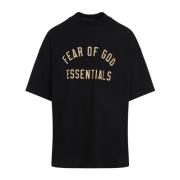 Fear Of God Svart Tee Klassisk Stil Black, Herr