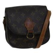 Louis Vuitton Vintage Pre-owned Canvas axelremsvskor Brown, Dam