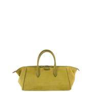 Hermès Vintage Pre-owned Canvas handvskor Green, Dam