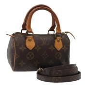 Louis Vuitton Vintage Pre-owned Canvas handvskor Brown, Dam