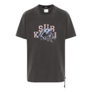 Ksubi Svart T-shirt med Panther Print Black, Herr