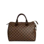 Louis Vuitton Vintage Pre-owned Canvas handvskor Brown, Dam