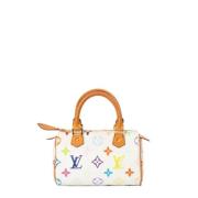 Louis Vuitton Vintage Pre-owned Canvas handvskor White, Dam