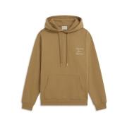 Drole de Monsieur Brun Calligraphy Hoodie Sweatshirt Brown, Herr