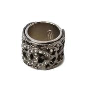 Chanel Vintage Pre-owned Metall ringar Gray, Dam