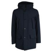 Woolrich Parkasjacka med Polyamid och Elastan Blue, Herr