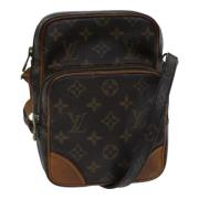 Louis Vuitton Vintage Pre-owned Canvas axelremsvskor Brown, Dam