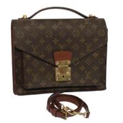 Louis Vuitton Vintage Pre-owned Canvas louis-vuitton-vskor Brown, Dam