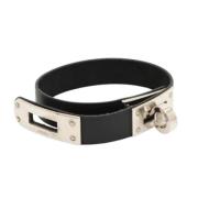 Hermès Vintage Pre-owned Laeder armband Black, Dam