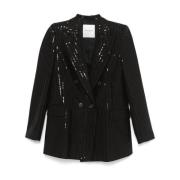 Ermanno Scervino Elegant Svart Blazer för Kvinnor Black, Dam