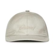 Brioni Beige Baseball Cap Elegant Stil Beige, Herr